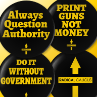 Radical Caucus Buttons