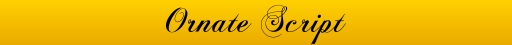 Ornate Script