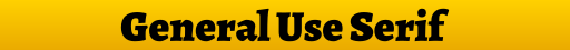 General Use Serif